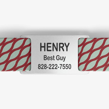 closeup of nameplate personalization